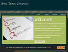 Tablet Screenshot of gerrymurphycalligraphy.com